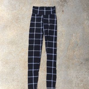 Plaid leggings